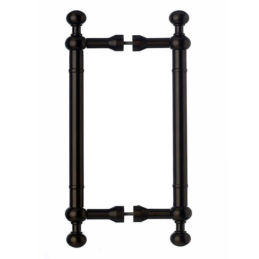 Oversized 8" Centers Back to Back Door Pull in Oil Rubbed Bronze 11 5/32" O/A