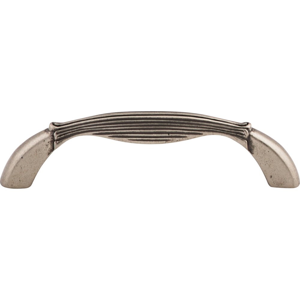 Straight 3 3/4" Centers Bar Pull in Pewter Antique