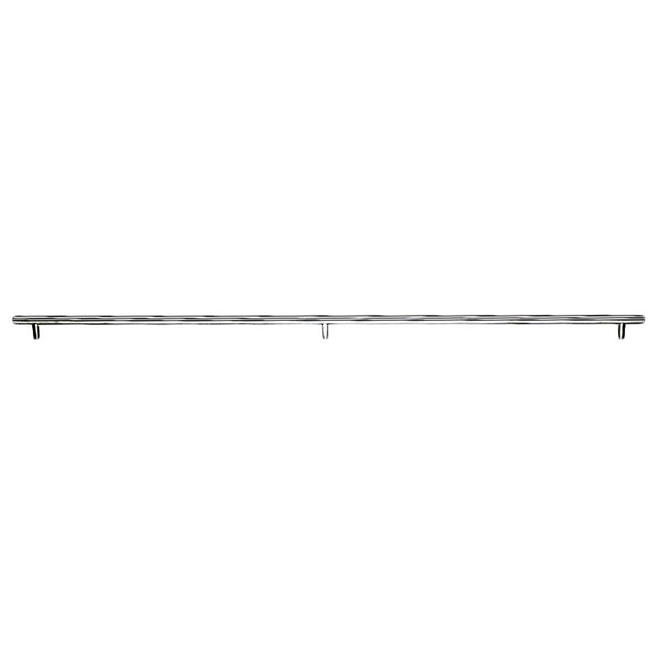 Solid Bar Pull 3 posts - 2x15 1/8" Centers Bar Pull in Brushed Stainless Steel
