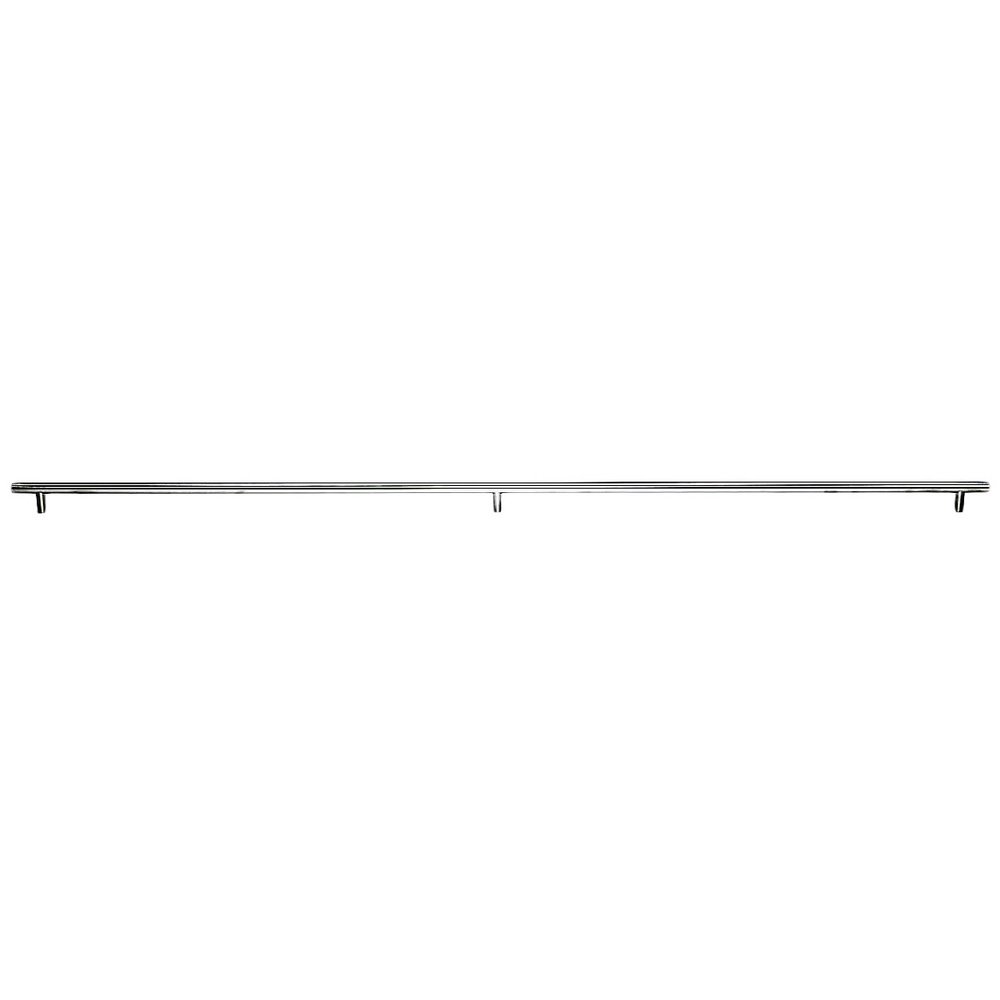 Solid Bar Pull 3 posts - 2x18 1/8" Centers Bar Pull in Brushed Stainless Steel