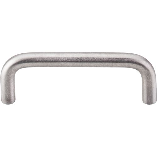 Bent Bar (8mm Diameter) 3" Centers Bar Pull in Brushed Stainless Steel