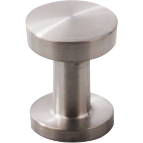 Spool 13/16" Diameter Mushroom Knob in Brushed Stainless Steel