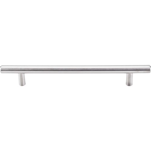 Solid Bar 6 5/16" Centers Bar Pull in Brushed Stainless Steel