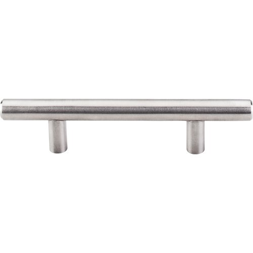 Hollow 3" Centers Bar Pull in Brushed Stainless Steel