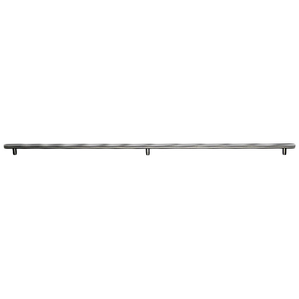 Hollow 3 posts - 2 x 15 3/8" Centers Bar Pull in Brushed Stainless Steel