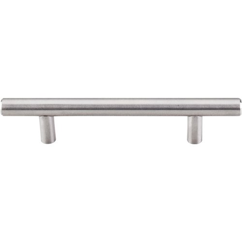 Hollow 3 3/4" Centers Bar Pull in Brushed Stainless Steel