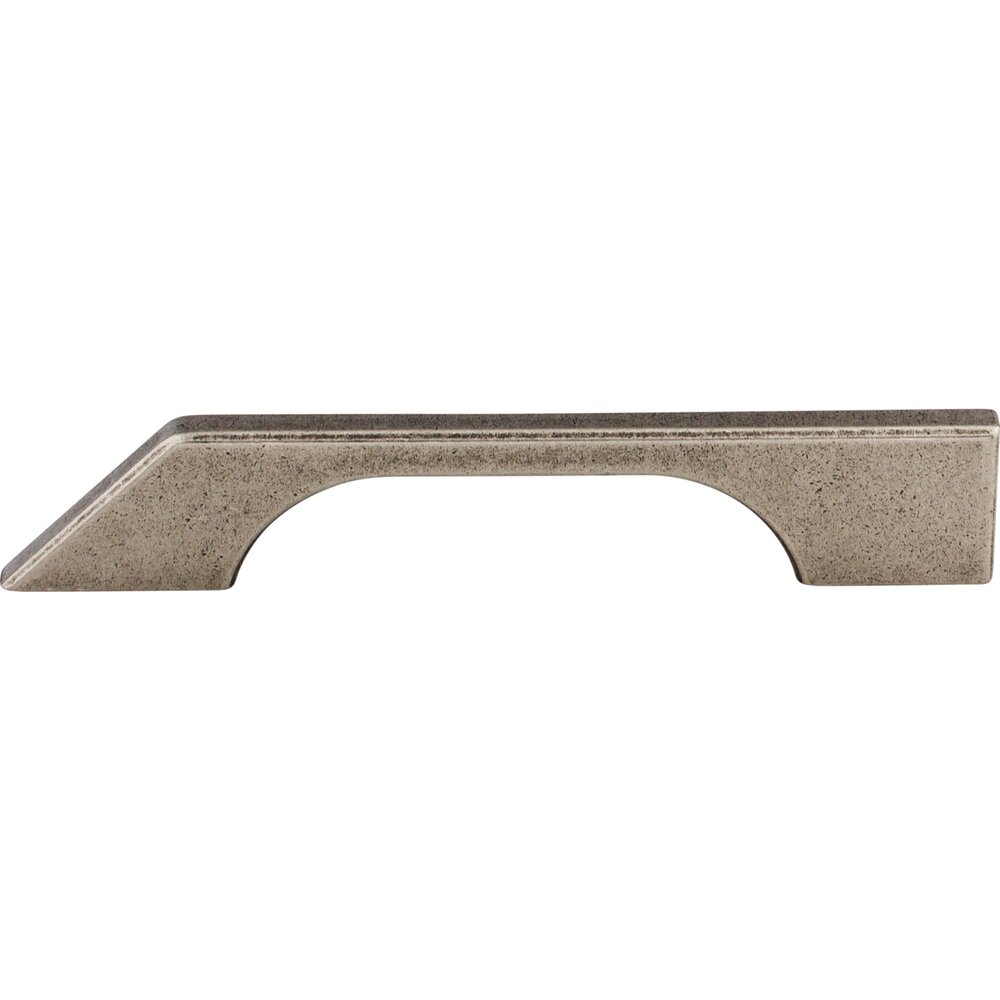 Tapered 5" Centers Bar Pull in Pewter Antique