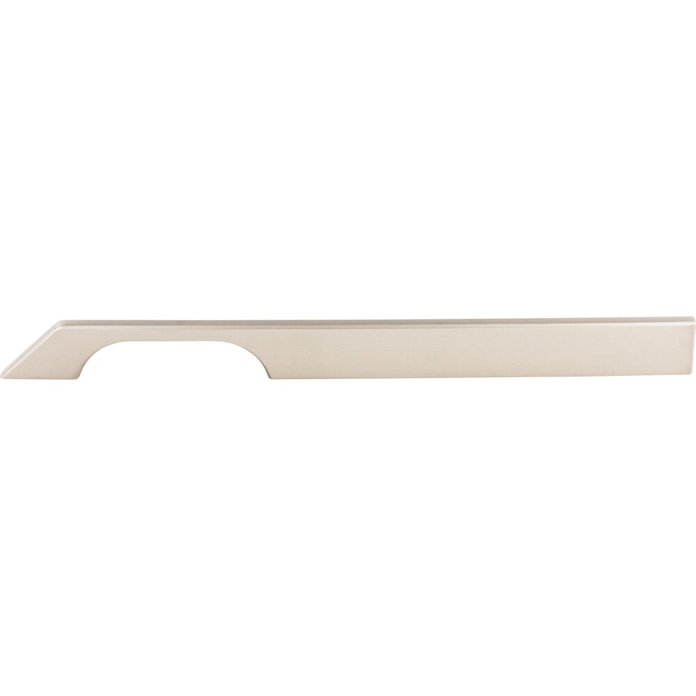 Tapered 12" Centers Bar Pull in Brushed Satin Nickel