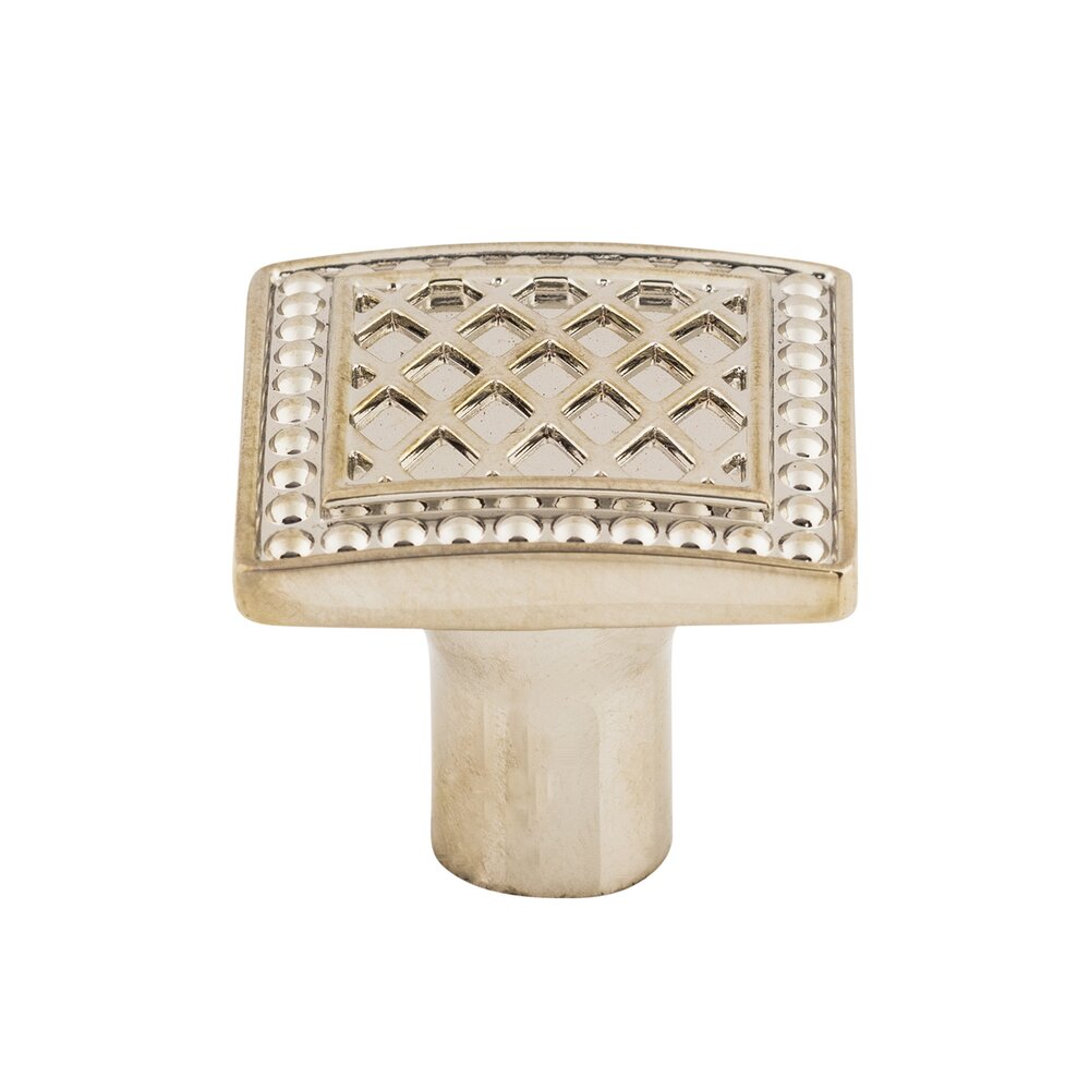 Trevi 1 1/4" Long Square Knob in Polished Nickel