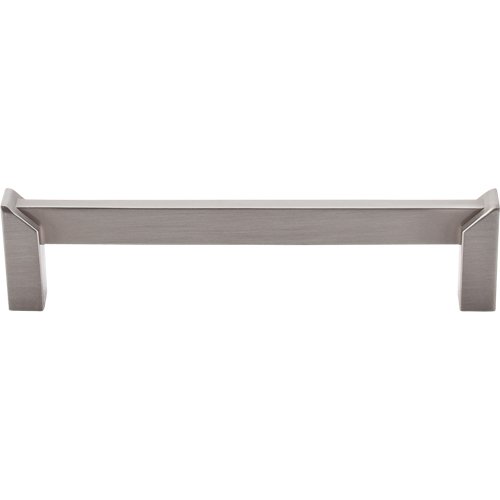5" Centers Meadows Edge Square Pull in Brushed Satin Nickel