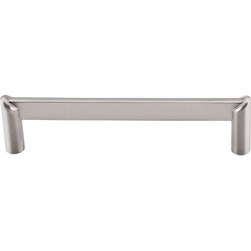 5" Centers Meadows Edge Circle Pull in Brushed Satin Nickel