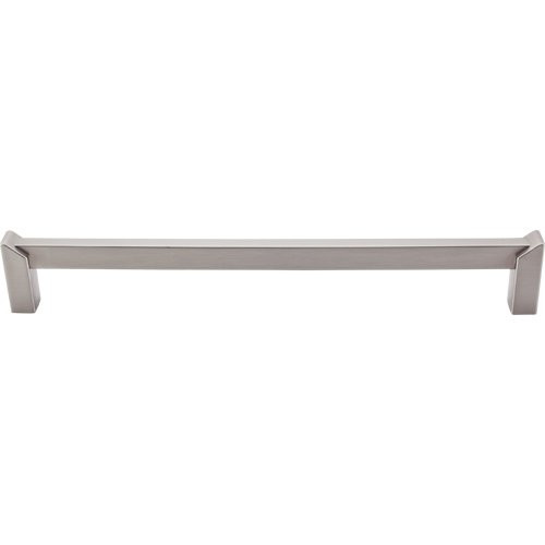12" Centers Meadows Edge Square Appliance Pull in Brushed Satin Nickel