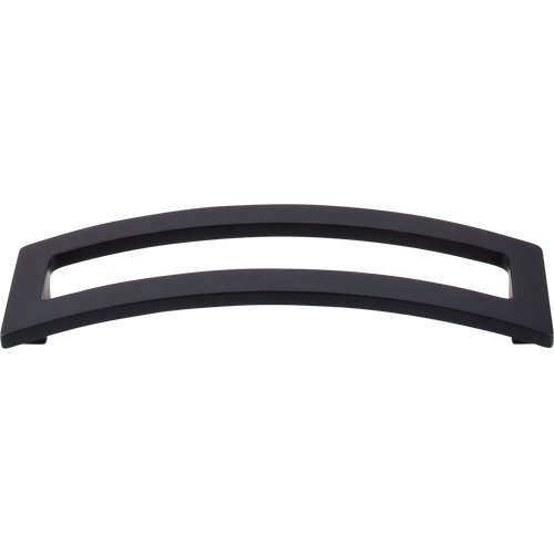 5" Centers Euro Open Arched Pull in Flat Black