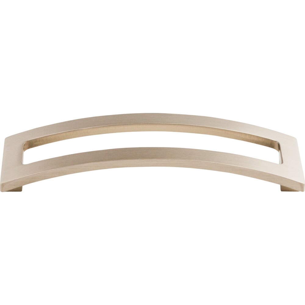 Euro 5" Centers Arch Pull in Brushed Satin Nickel