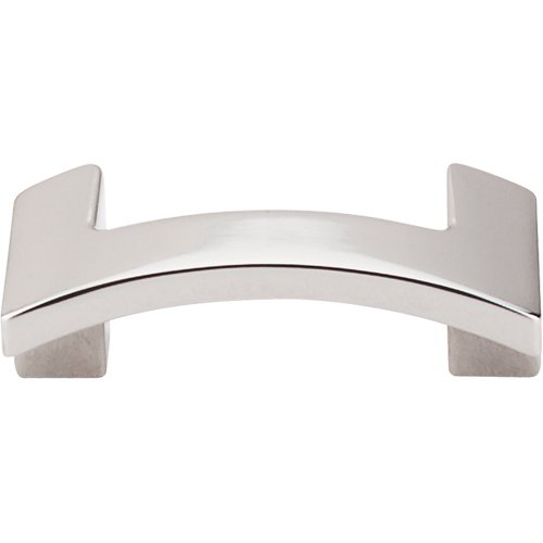 1 3/4" Centers Euro Arched Pull in Polished Nickel