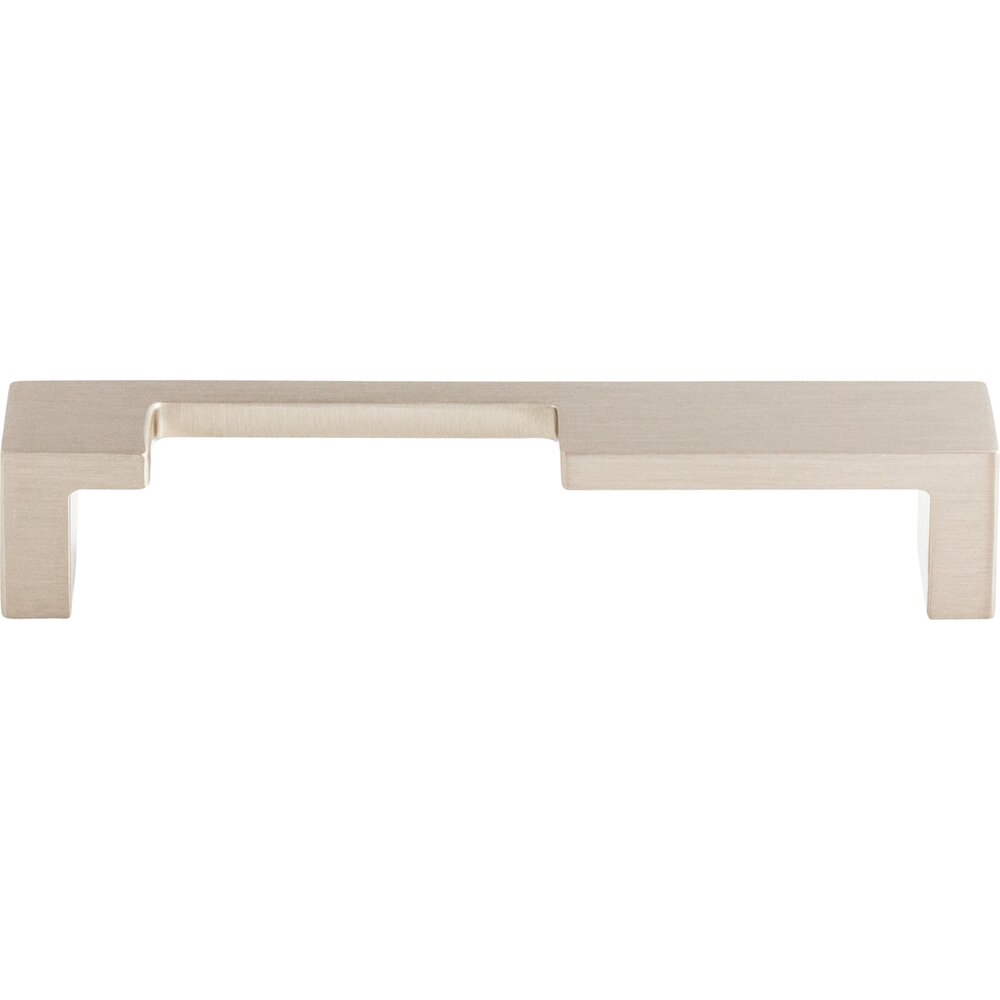 Modern Metro Notch Pull A 5" Centers Bar Pull in Brushed Satin Nickel
