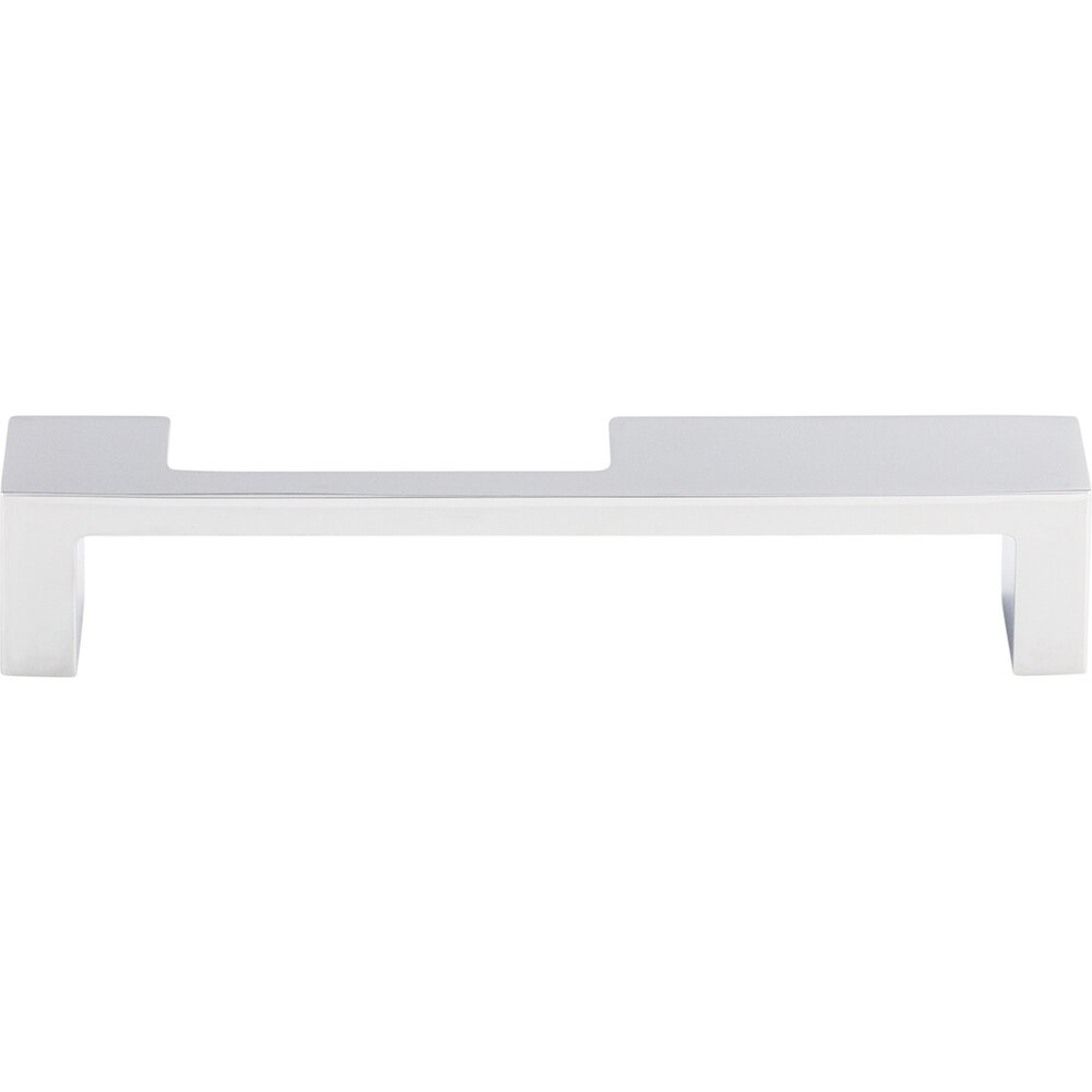 Modern Metro Notch Pull B 5" Centers Bar Pull in Polished Chrome