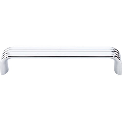 5" Centers Modern Deco Pull in Polished Chrome