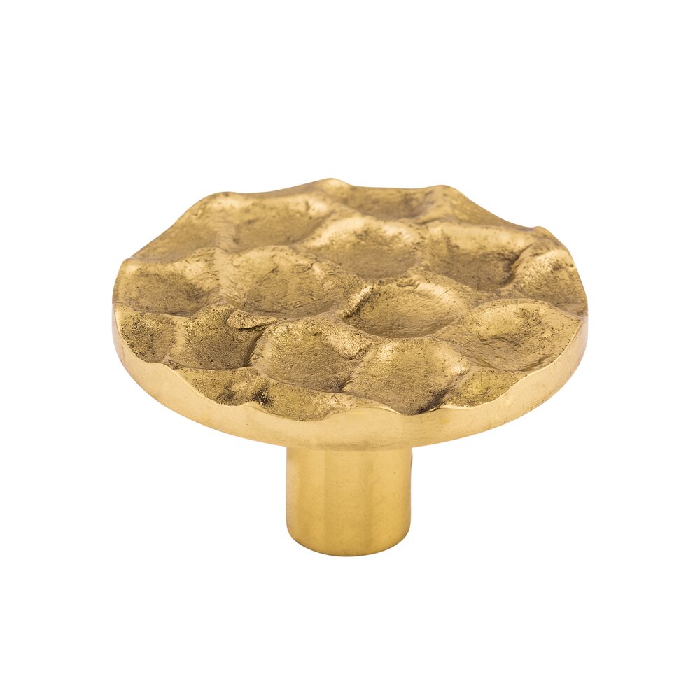 Cobblestone 1 15/16" Diameter Mushroom Knob in Brass