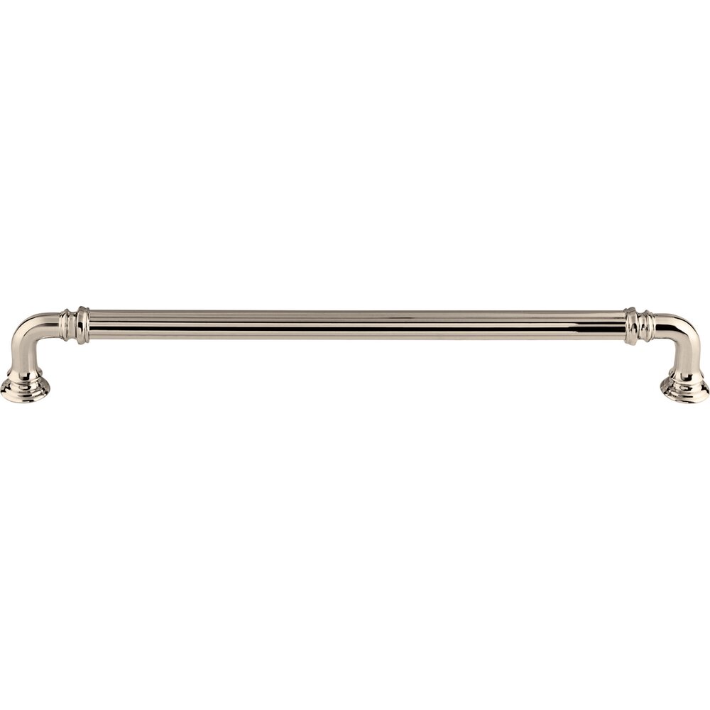 Reeded 9" Centers Bar Pull in Polished Nickel