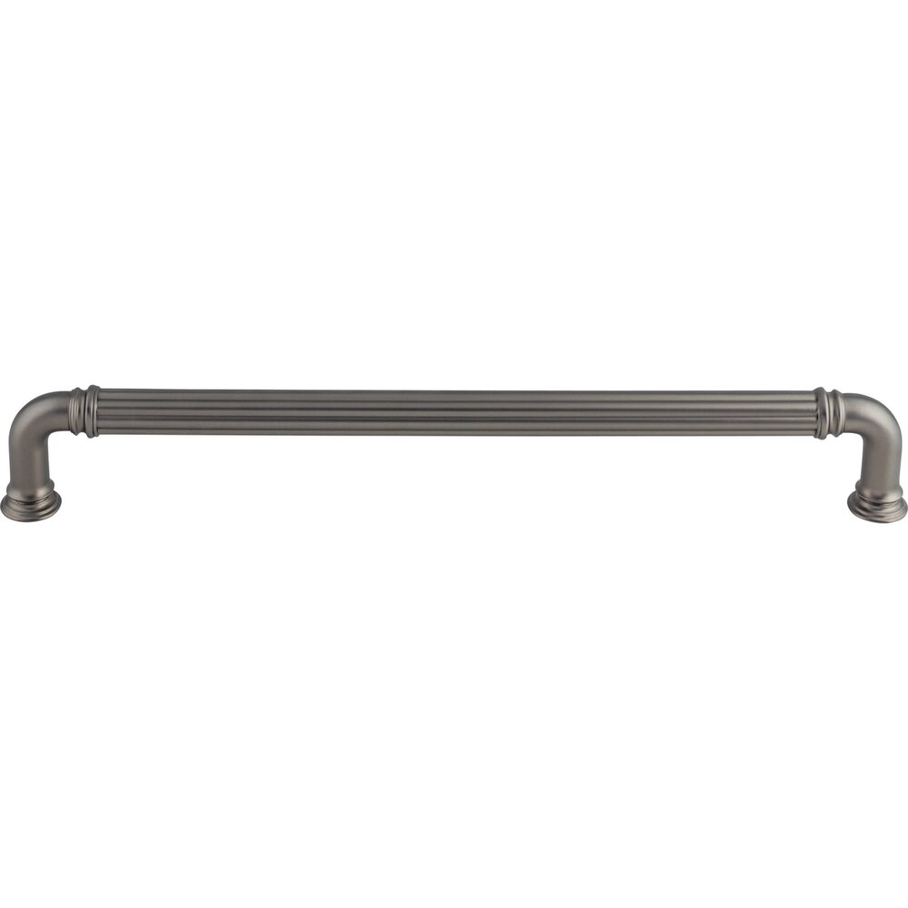 Reeded 12" Centers Appliance Pull in Ash Gray