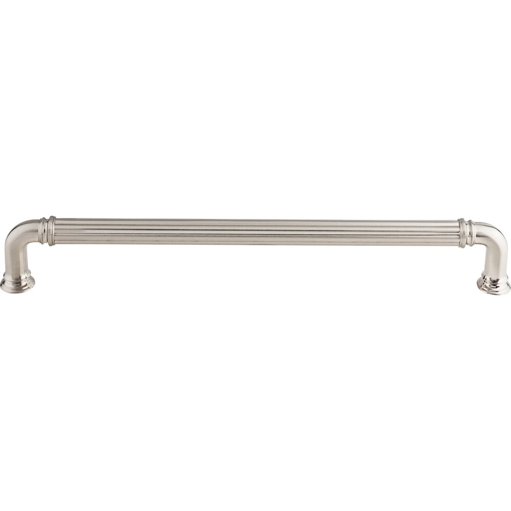 Reeded 12" Centers Appliance Pull in Brushed Satin Nickel