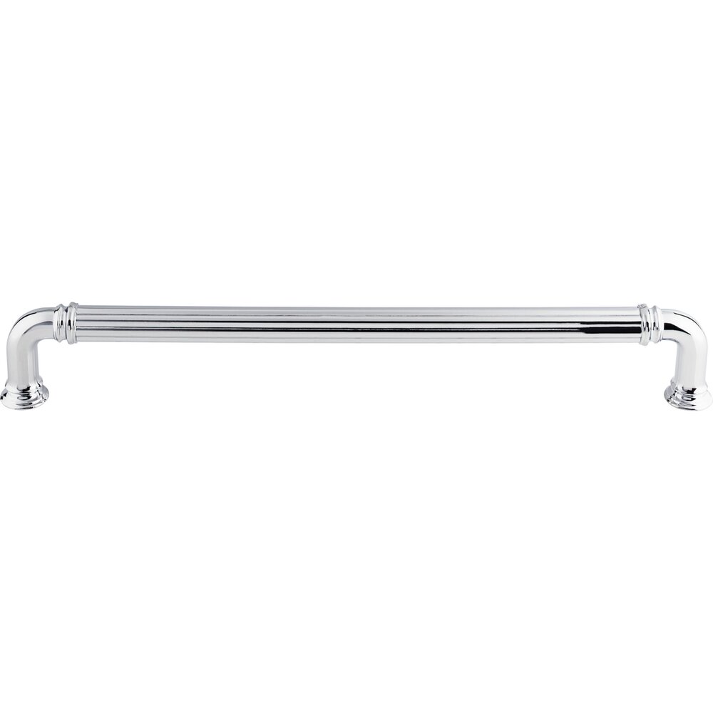Reeded 12" Centers Appliance Pull in Polished Chrome