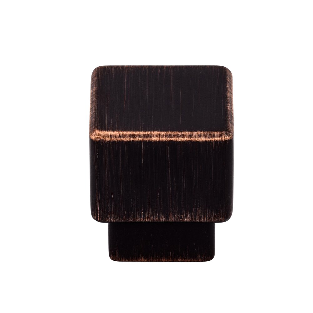 Tapered 1" Long Square Knob in Tuscan Bronze