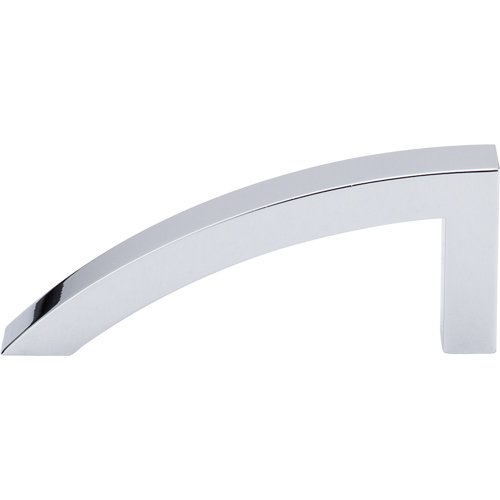 Sloped 3 7/8" Centers Bar Pull in Polished Chrome