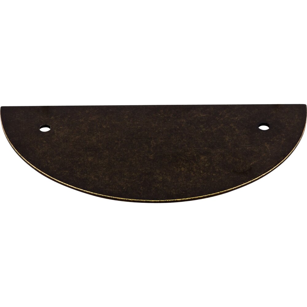 Half Circle 3 1/2" Centers Pull Backplate in German Bronze