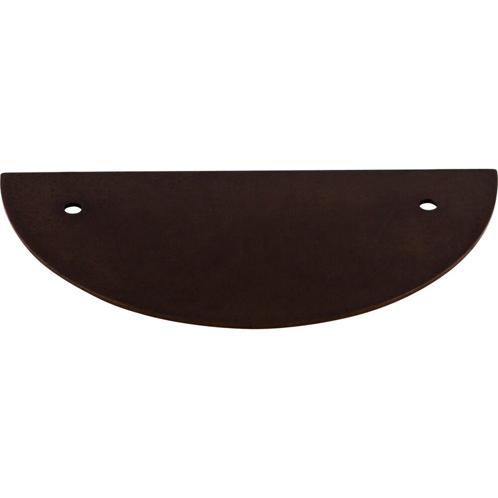 Half Circle 3 1/2" Centers Pull Backplate in Oil Rubbed Bronze