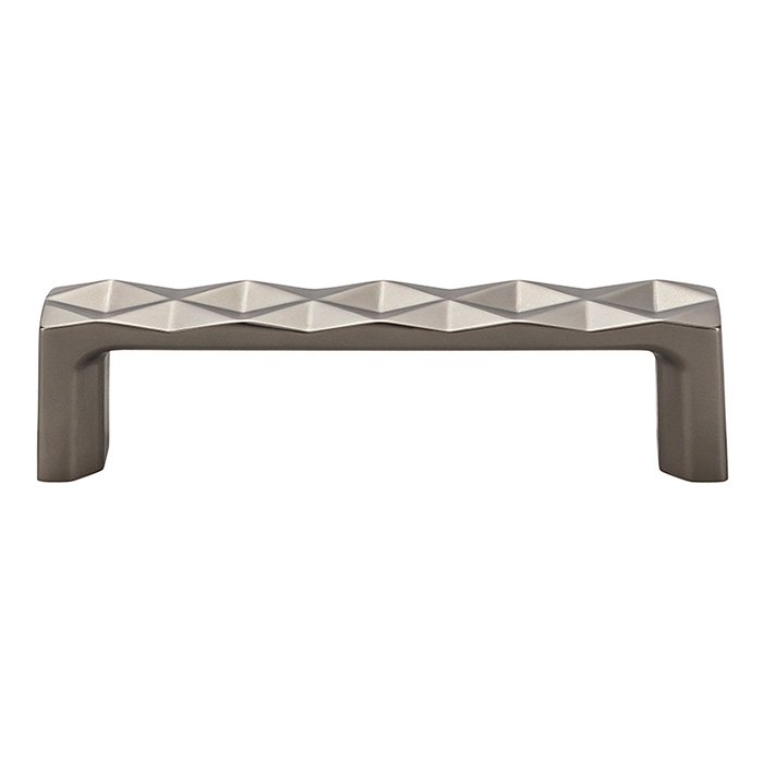 Quilted 3 3/4" Centers Bar Pull in Ash Gray