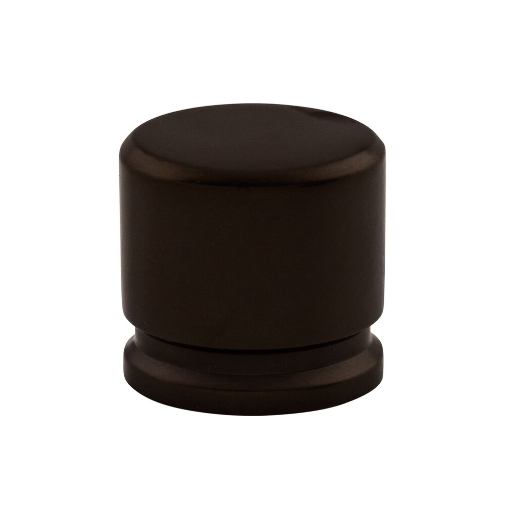 Oval 1 1/8" Long Knob in Oil Rubbed Bronze