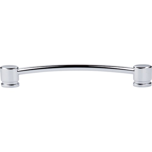 Oval Thin 7" Centers Bar Pull in Polished Chrome