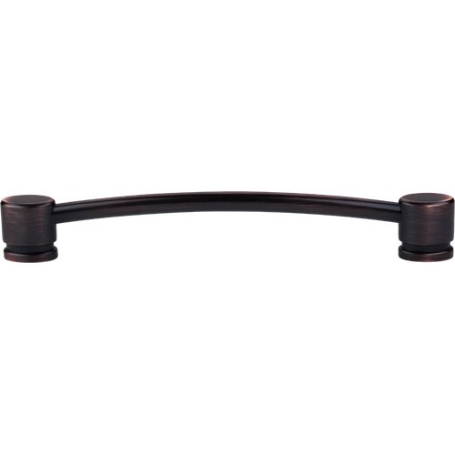 Oval Thin 7" Centers Bar Pull in Tuscan Bronze