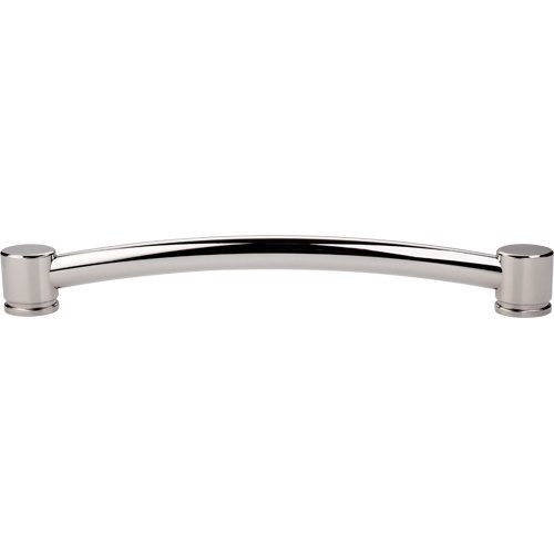 Oval Thin 12" Centers Appliance Pull in Polished Nickel