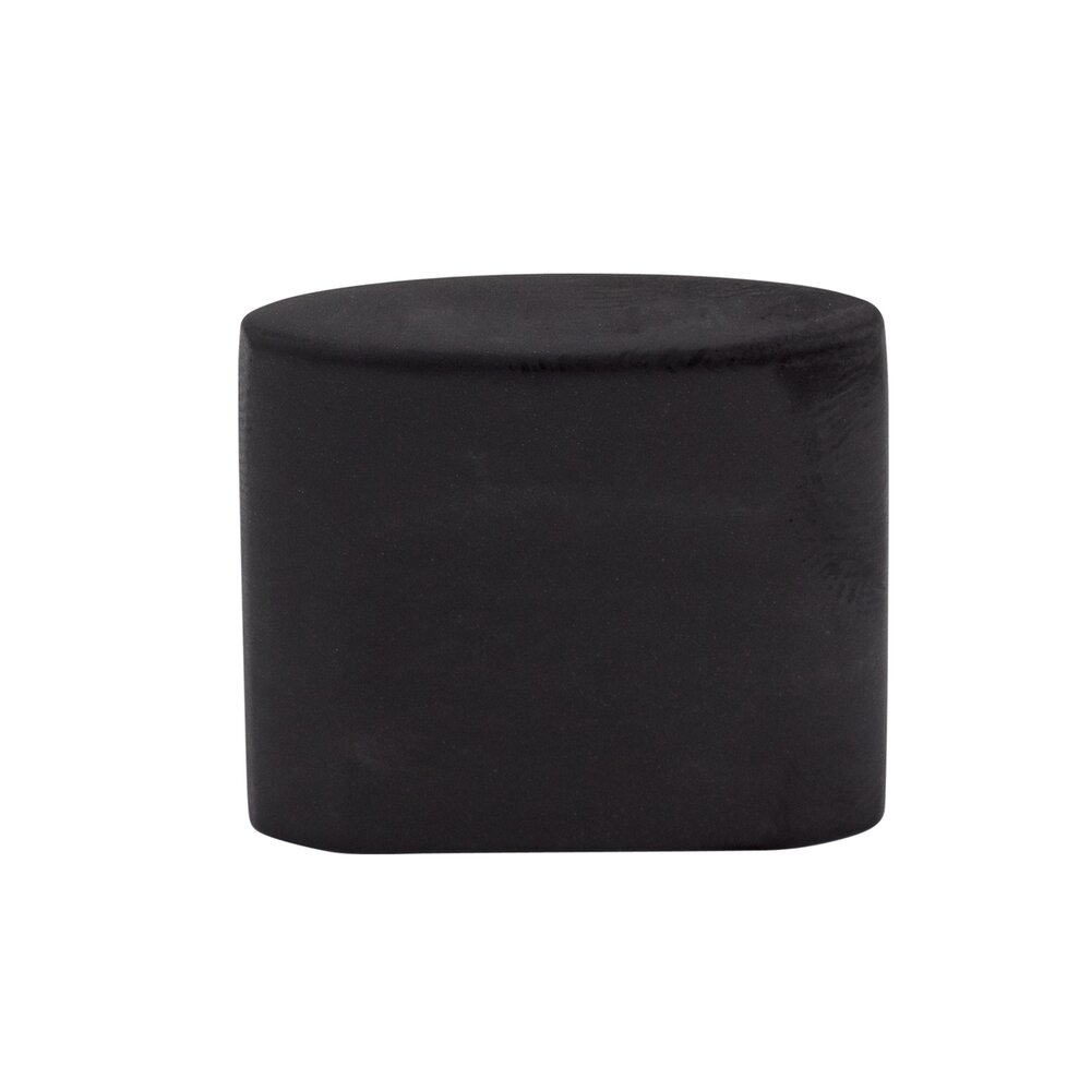 Oval Slot 3/4" Centers Long Oval Knob in Flat Black