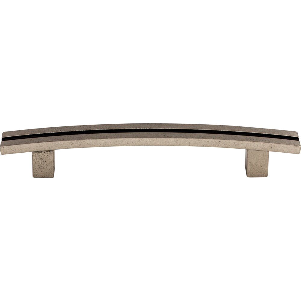 Inset Rail 5" Centers Bar Pull in Pewter Antique