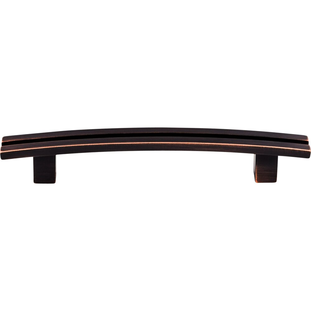 Inset Rail 5" Centers Bar Pull in Tuscan Bronze