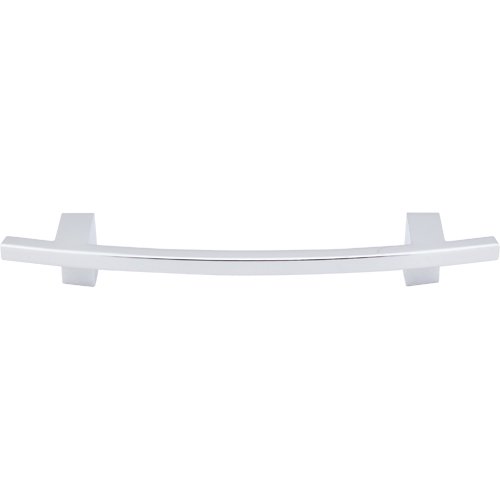 Slanted 5" Centers Bar Pull in Polished Chrome