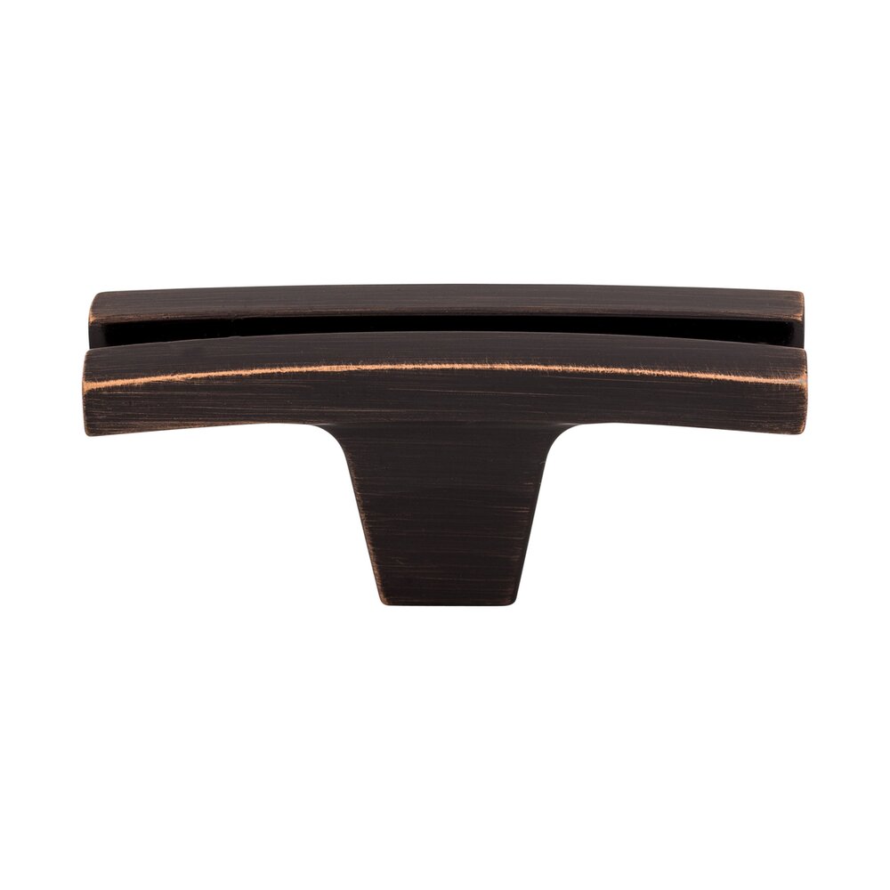 Flared 2 5/8" Long Rectangle Knob in Tuscan Bronze