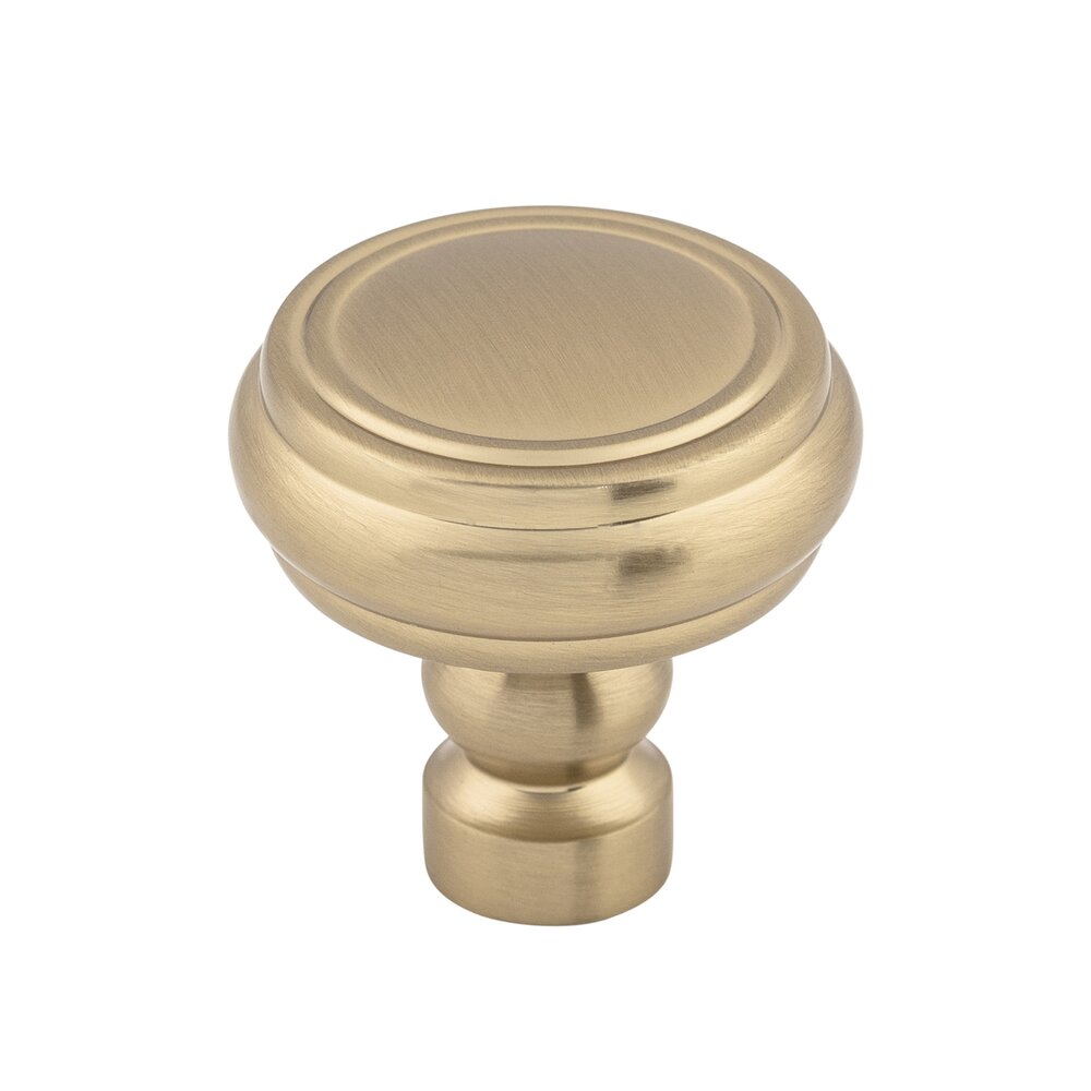 Brixton Rimmed 1 1/4" Diameter Mushroom Knob in Honey Bronze