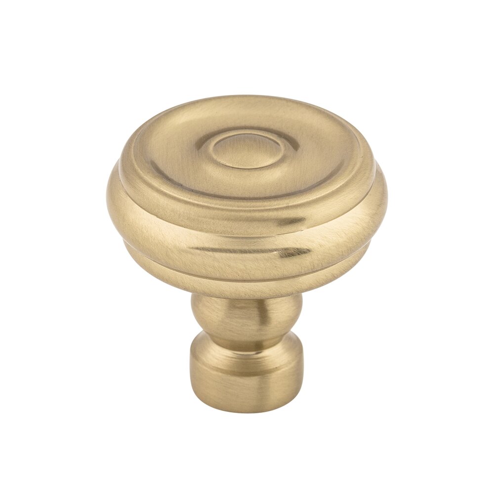 Brixton Button 1 1/4" Diameter Mushroom Knob in Honey Bronze
