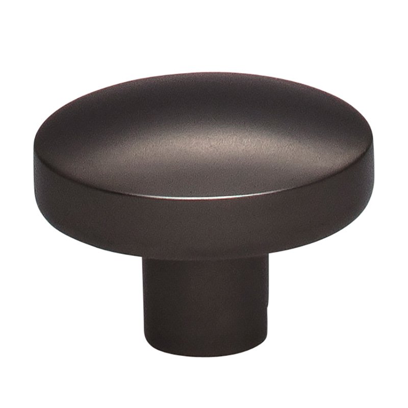 Hillmont 1 3/8" Long Oval Knob in Ash Gray