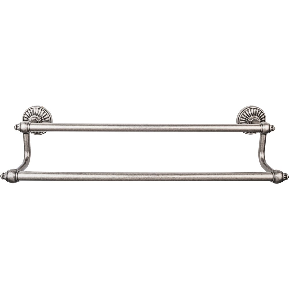 Tuscany Bath Towel Bar 18" Double in Pewter Antique