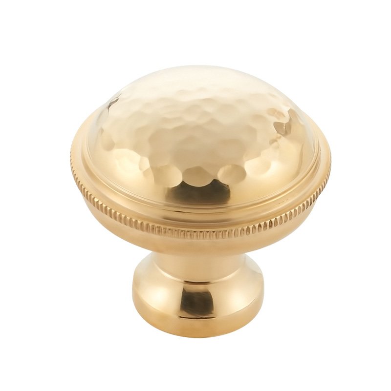 1-1/4" Round Knob in Unlacquered Brass