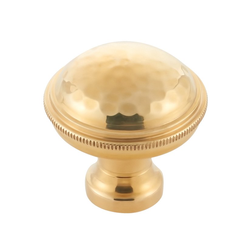1-5/16" Round Knob in Unlacquered Brass