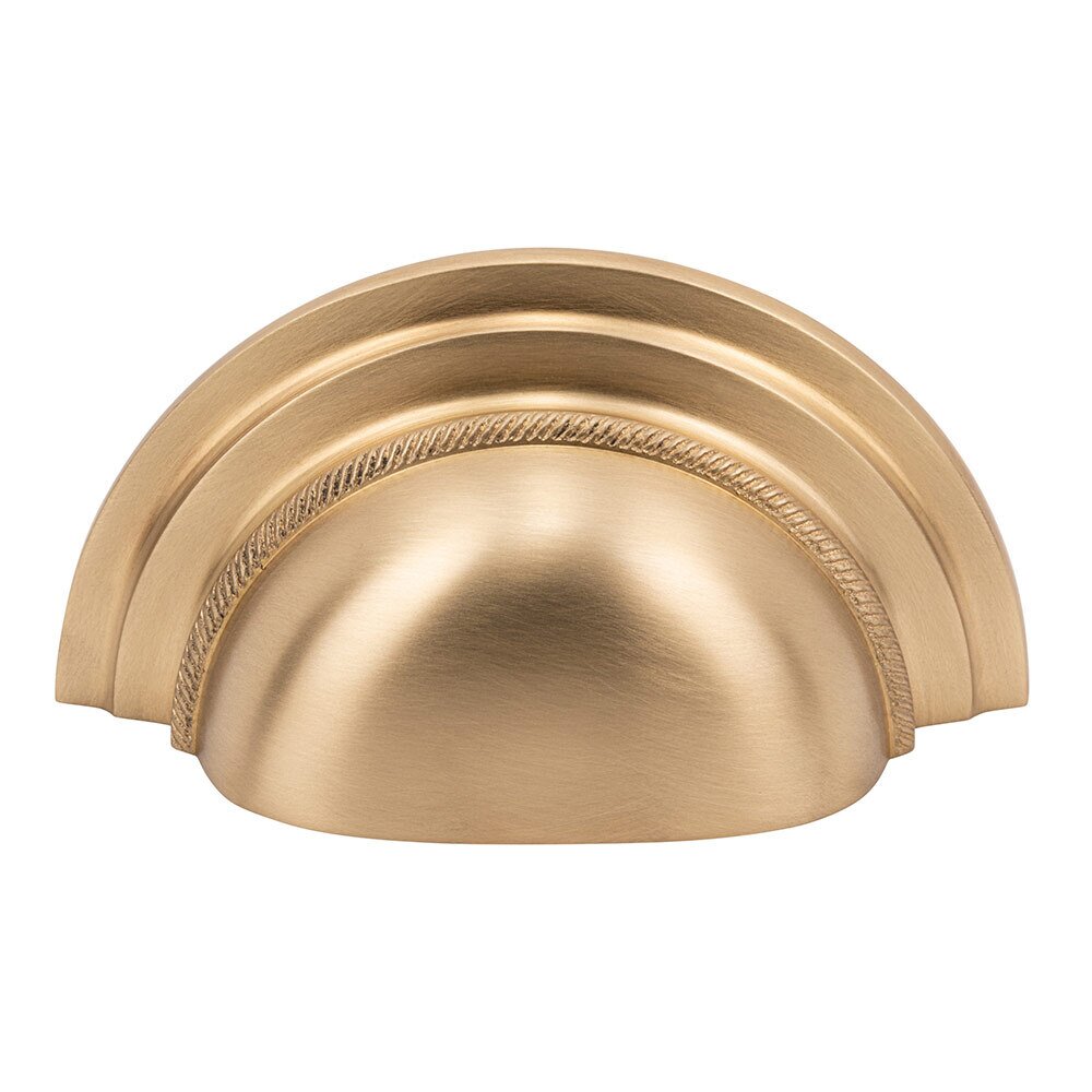 3" Centers Cup Pull in Satin Brass