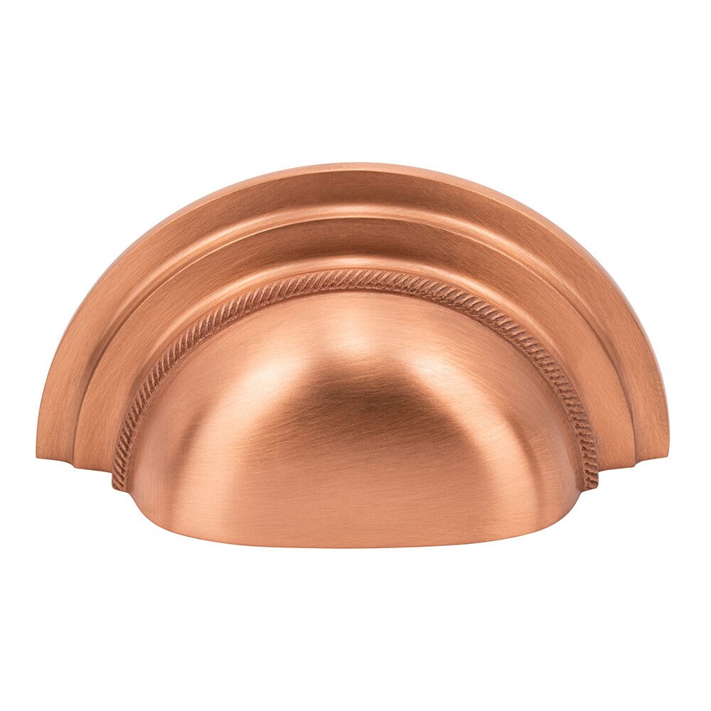 3" Centers Cup Pull in Satin Copper