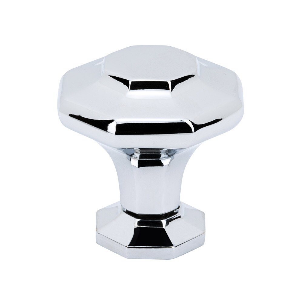1 3/16" Long Octagon Knob in Polished Chrome